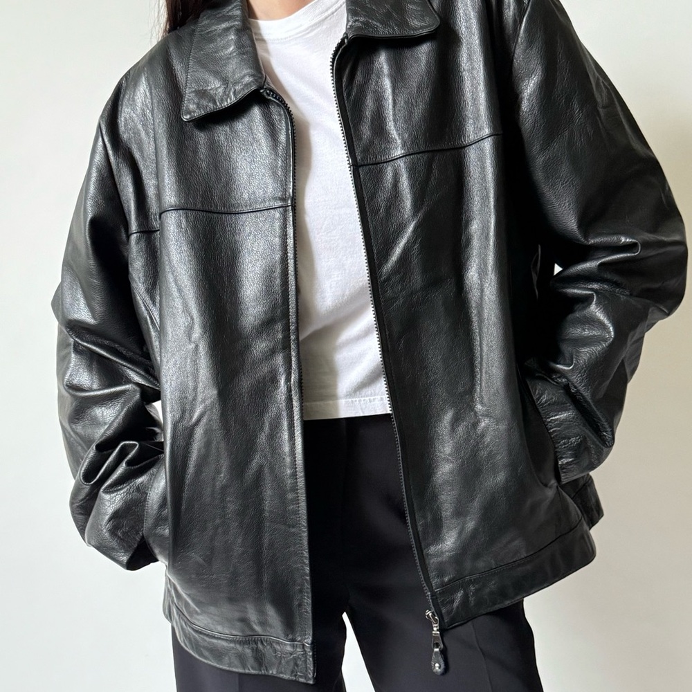 Men's Black Leather Jacket